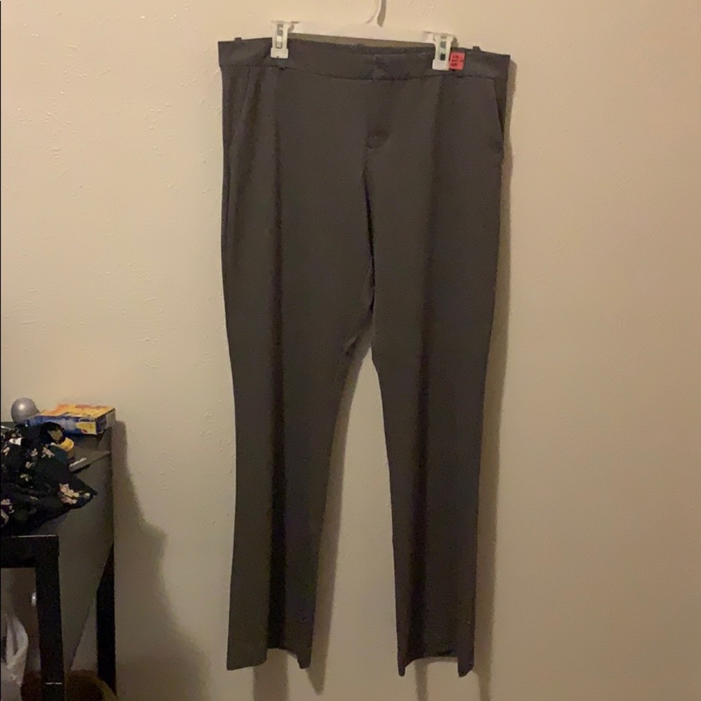 Gray suit pants